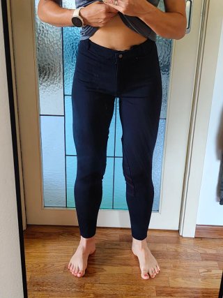 Decathlon Fouganza pantaloni equitazione neri