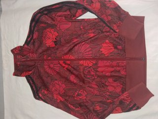 Chaqueta Adidas Roja Floral