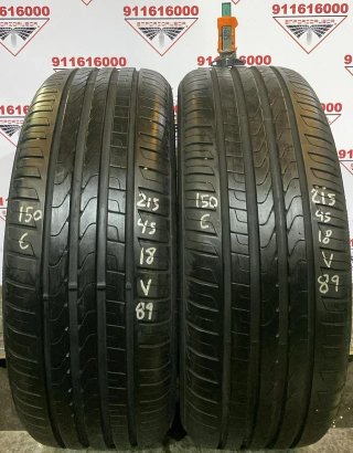 215 45 18 V PIRELLI RUEDA AL 90% VIDA UTIL