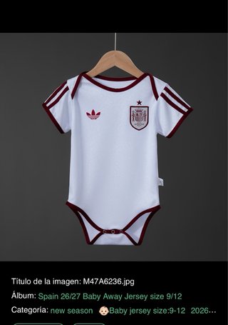 Body Bebé España 26/27  Talla 9/12