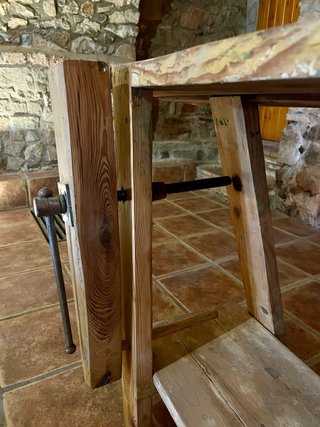 Banco de carpintero de madera