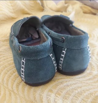 Mocasines Ante Verde con Borlas Talla 42