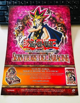 Locandina Yu Gi Oh! Servitore Del Faraone 20x25 cm
