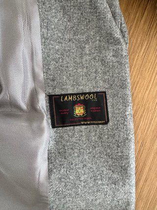 Chaqueta Zara Lana Gris Talla M