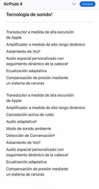 Apple AirPods 4 Blancos