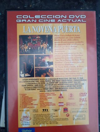DVD La Novena Puerta (Español)
