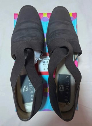 Zapatos tacón cruzados marrones talla 40