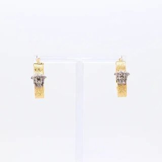 Pendientes Aro Versace Medusa Oro.