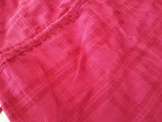 Vestido premamá rojo a cuadros