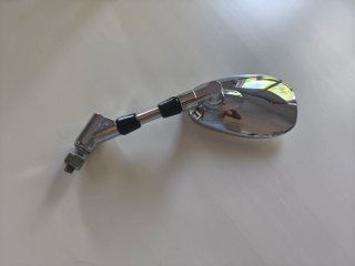 Espejo retrovisor moto cromado