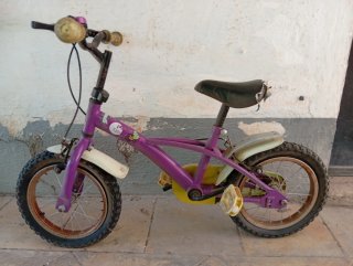 Bicicleta infantil morada