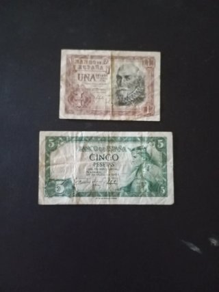 Lote 4 Billetes Pesetas de España