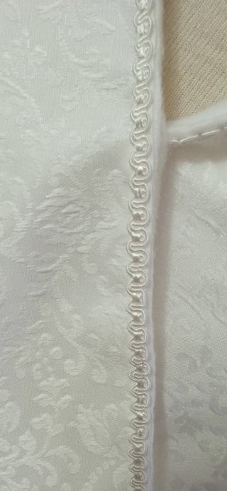 Pañolón Fallera Niña Blanco Media Luna 1'50 x 0'48