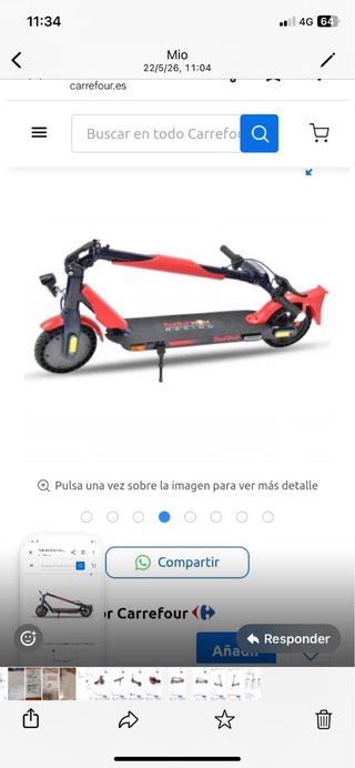 Patinete Eléctrico Red Bull Racing 8.5