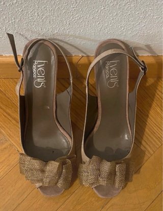 Zapato tacón beige T 40 vestir