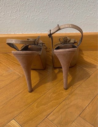 Zapato tacón beige T 40 vestir