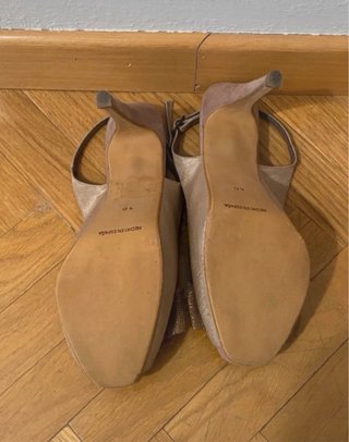 Zapato tacón beige T 40 vestir
