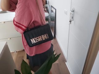Borsa Moschino Nera con Catena Dorata Vintage
