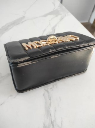 Borsa Moschino Nera con Catena Dorata Vintage