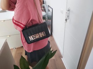 Bolso Negro de hombro Moschino con cadena