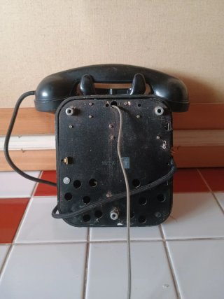 Teléfono Antiguo Baquelita Negro CTNE