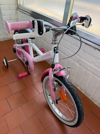 Bicicleta infantil rosa B'TWIN