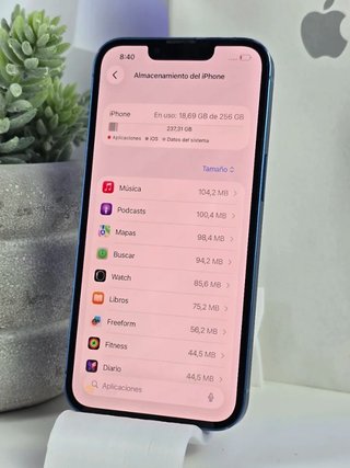 iPhone 13 256GB Azul - Batería 100%