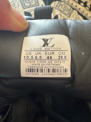 Sneakers Louis Vuitton Nere e Oro