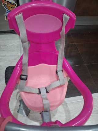 Triciclo Rosa 1-4 años con Apoya Pies