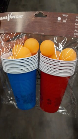 OFERTA!! Juego Beer Pong Vasos y Pelotas