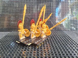 Figuras Espartanos Dorados (Tipo Lego)