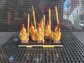 Figuras Espartanos Dorados (Tipo Lego)