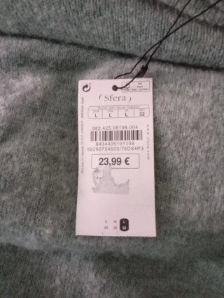 Jersey lana fino manga larga