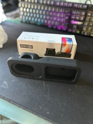Base ricarica 3 in 1 silicone iPhone Airpods