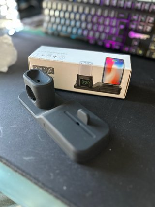 Base ricarica 3 in 1 silicone iPhone Airpods
