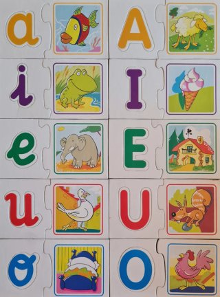 Puzzle Vocales Euskera 3-5 Años