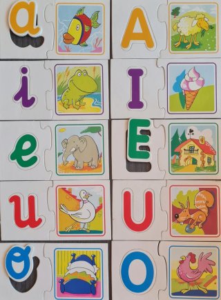 Puzzle Vocales Euskera 3-5 Años