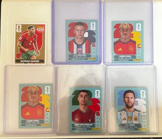 Cambio/Vendo cromos Mundial 26:Lamine,Messi,Ronald