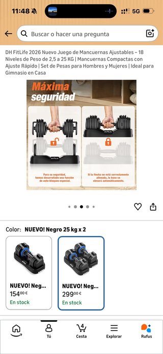 Mancuernas Ajustables DHFitLife