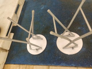 2 Taburetes Plegables aluminio