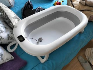 Bañera Plegable Bebé con Termómetro