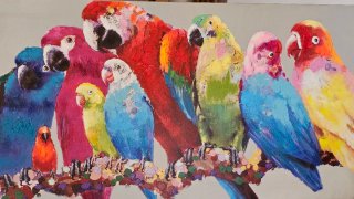Cuadro Loros Maison du Monde