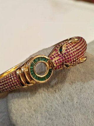 Bracciale donna pantera oro rosa
