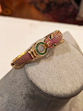 Bracciale donna pantera oro rosa
