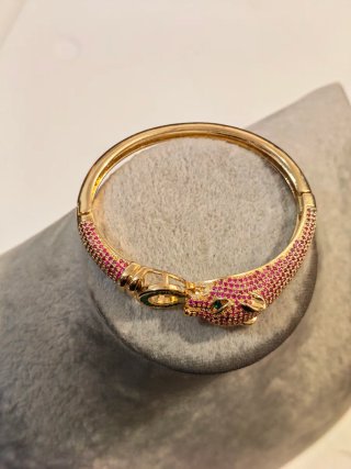 Bracciale donna pantera oro rosa