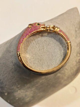 Bracciale donna pantera oro rosa