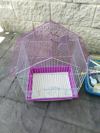 Jaula Dorada para Pájaros o Hámster