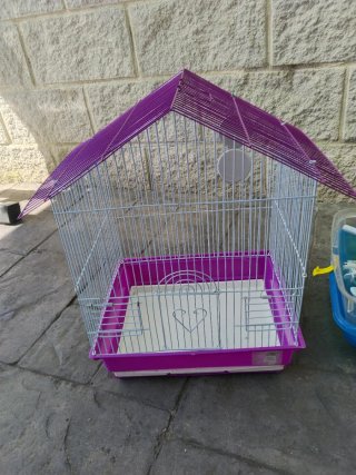 Jaula Dorada para Pájaros o Hámster