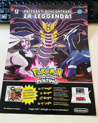 Locandina Nintendo DS Pokémon Platino