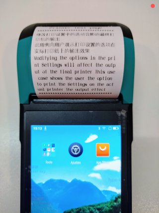 TPV SUNMI V2 con impresora